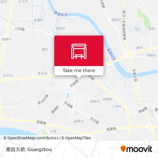 雁园天桥 map