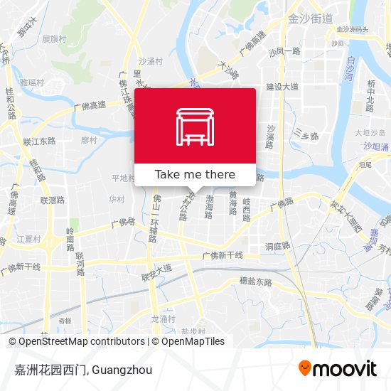 嘉洲花园西门 map