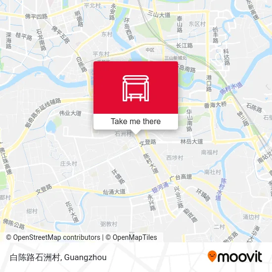 白陈路石洲村 map