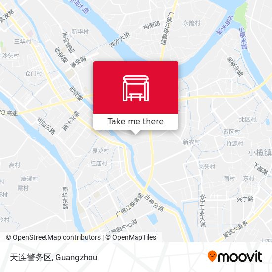 天连警务区 map