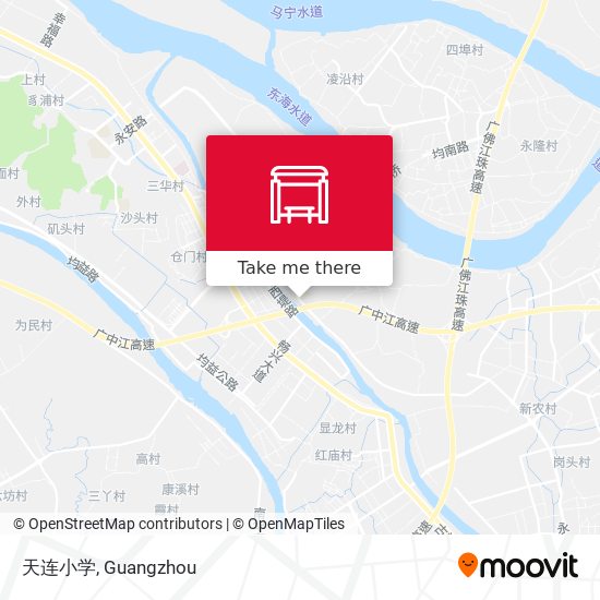天连小学 map