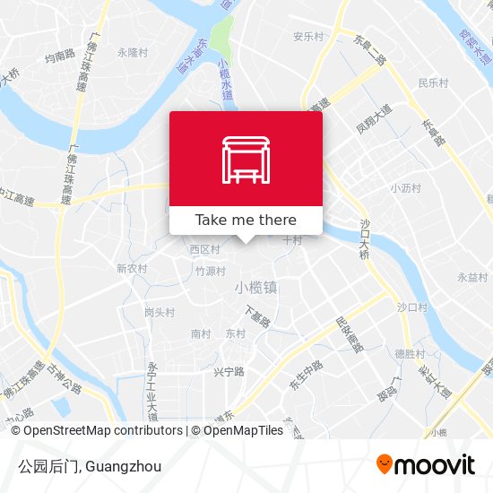 公园后门 map