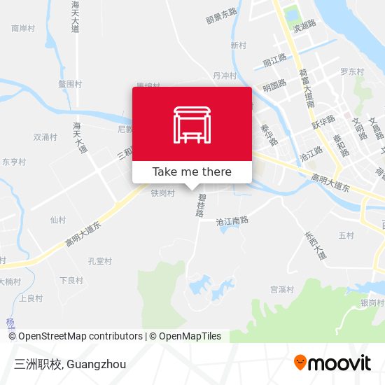 三洲职校 map