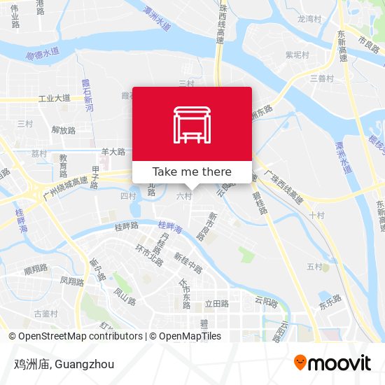 鸡洲庙 map