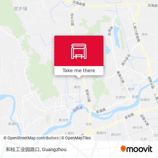 和桂工业园路口 map
