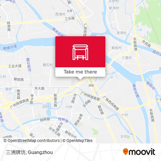 三洲牌坊 map