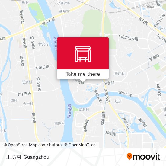 王坊村 map