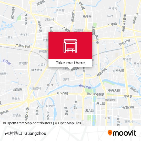 占村路口 map