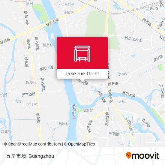 五星市场 map
