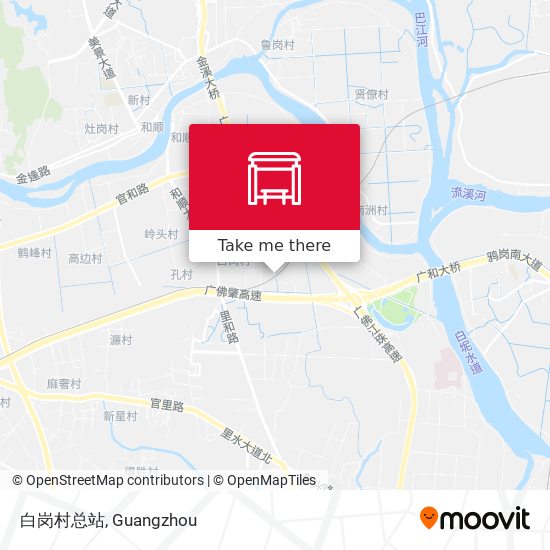 白岗村总站 map