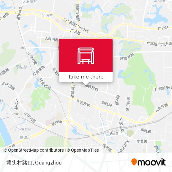 塘头村路口 map