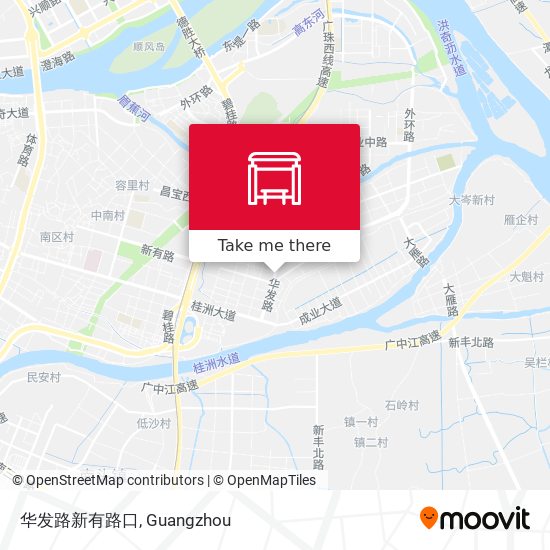 华发路新有路口 map