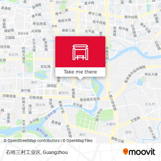 石啃三村工业区 map