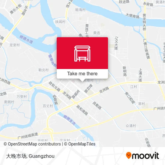 大晚市场 map