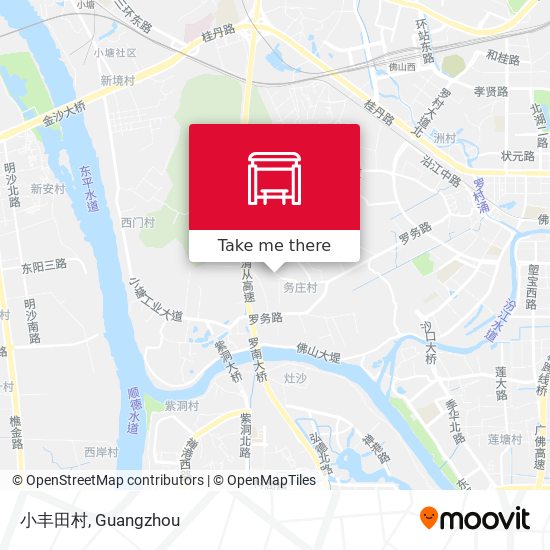 小丰田村 map