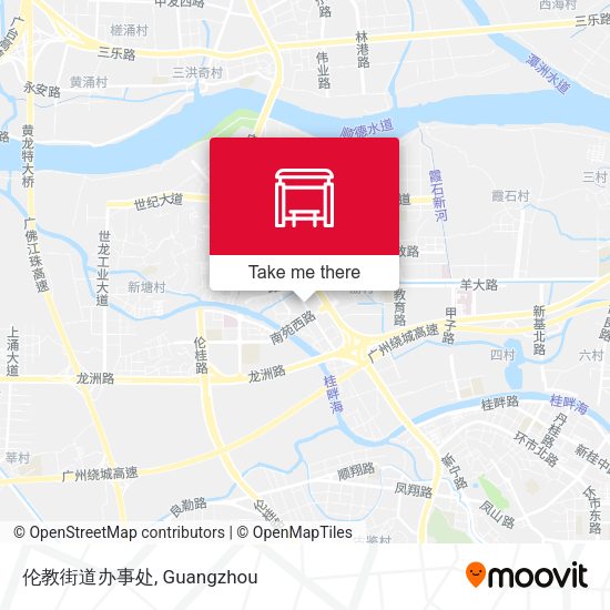 伦教街道办事处 map