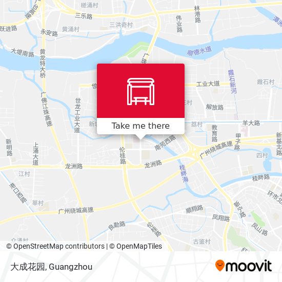 大成花园 map