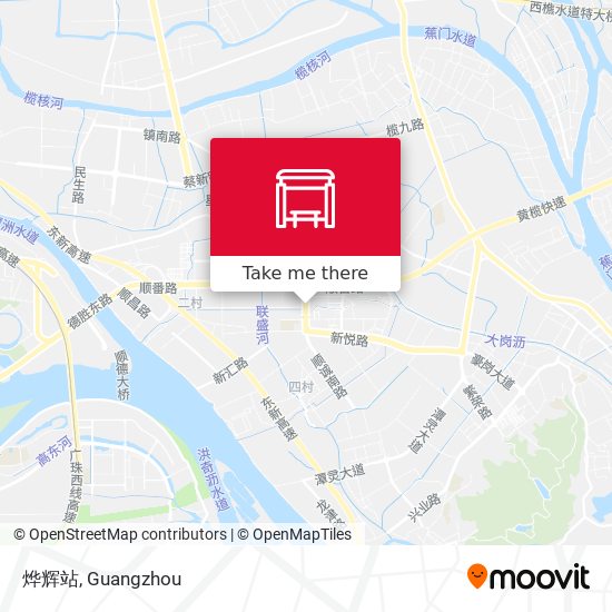 烨辉站 map