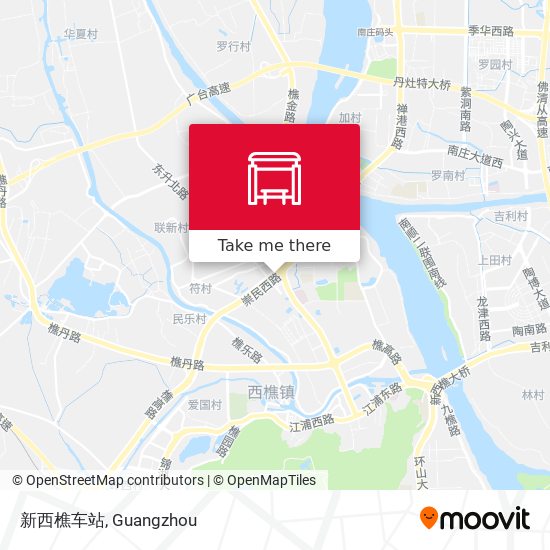 新西樵车站 map