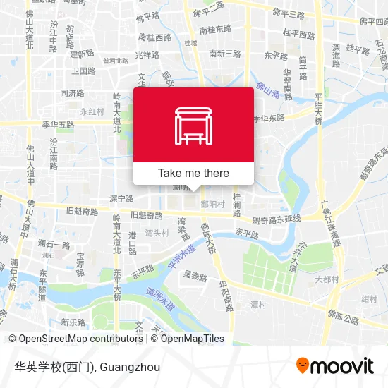 华英学校(西门) map