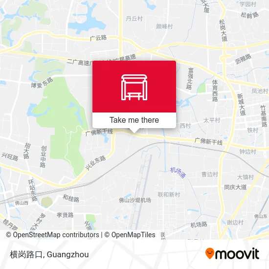 横岗路口 map