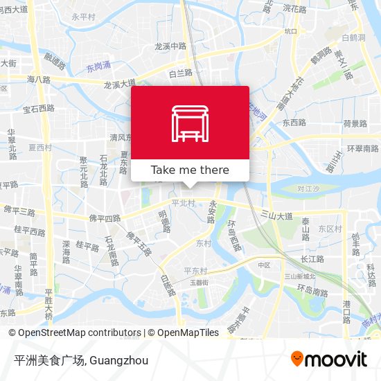 平洲美食广场 map