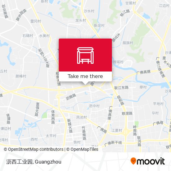 沥西工业园 map