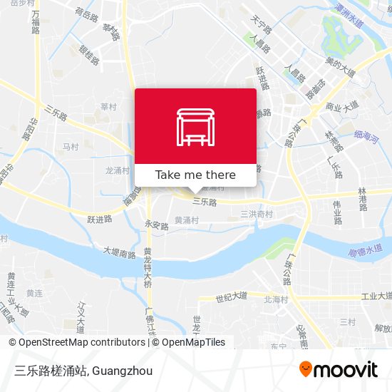 三乐路槎涌站 map