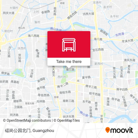 礌岗公园北门 map