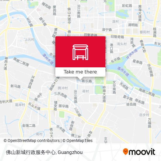 佛山新城行政服务中心 map