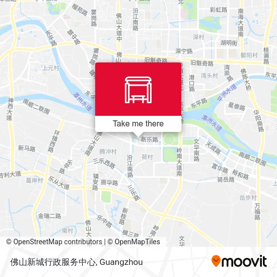 佛山新城行政服务中心 map