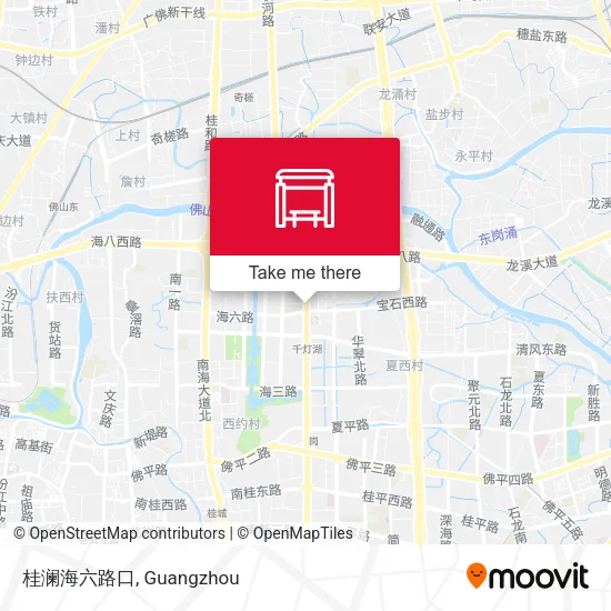 桂澜海六路口 map