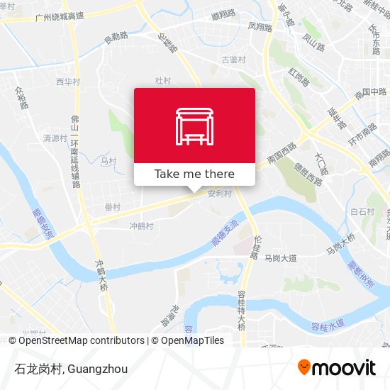 石龙岗村 map