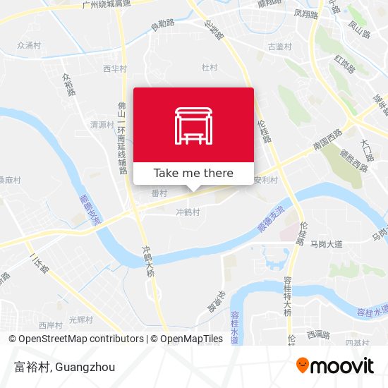富裕村 map