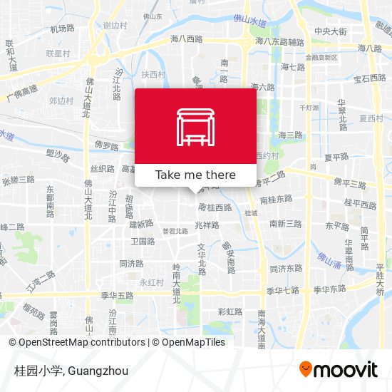 桂园小学 map