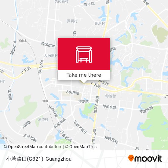 小塘路口(G321) map