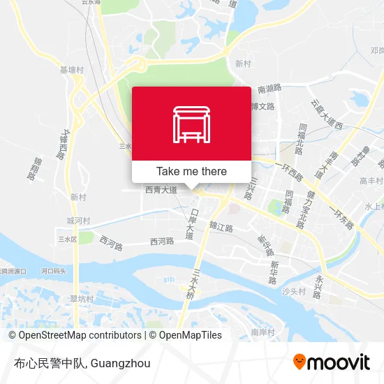 布心民警中队 map