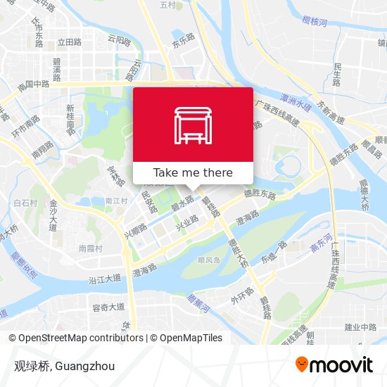 观绿桥 map