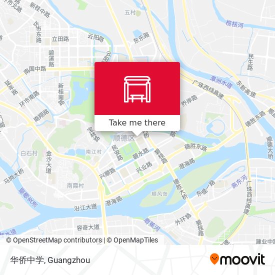华侨中学 map