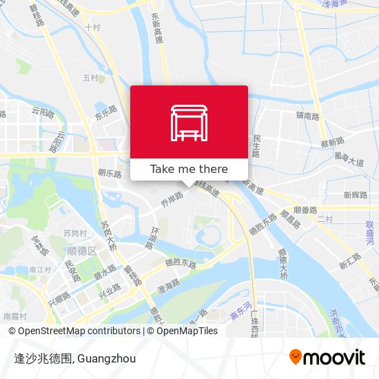 逢沙兆德围 map
