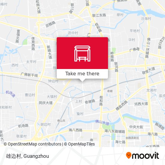雄边村 map