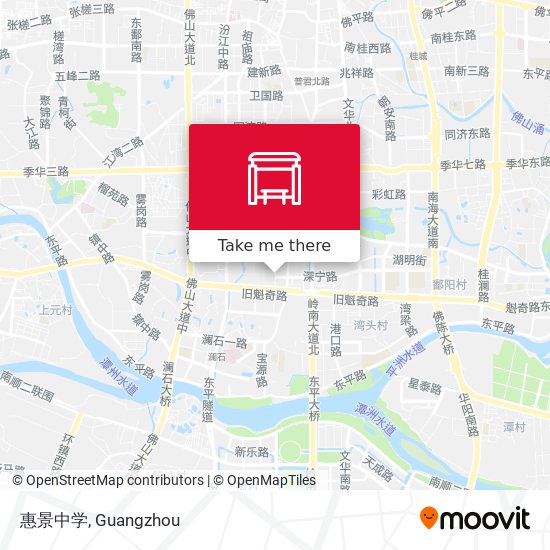 惠景中学 map