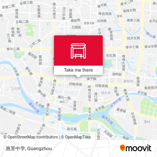 惠景中学 map