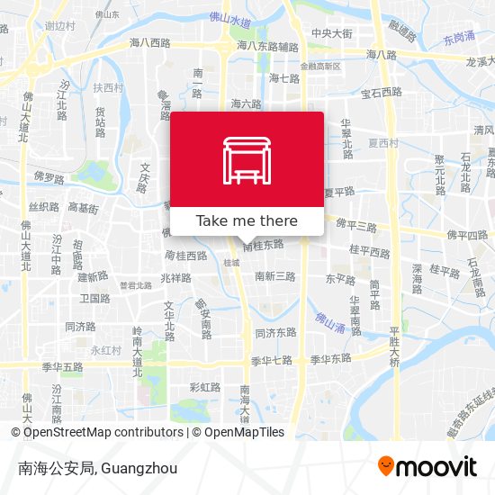 南海公安局 map