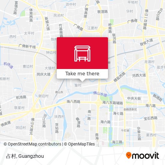 占村 map