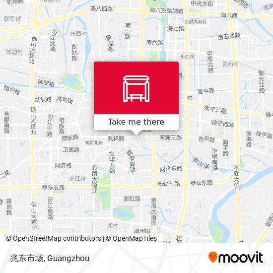 兆东市场 map
