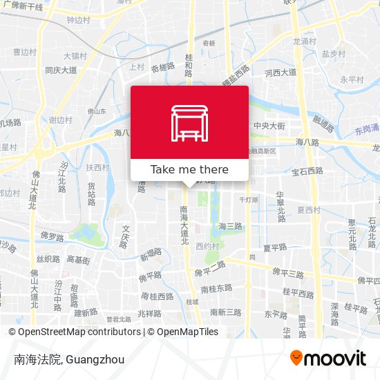 南海法院 map