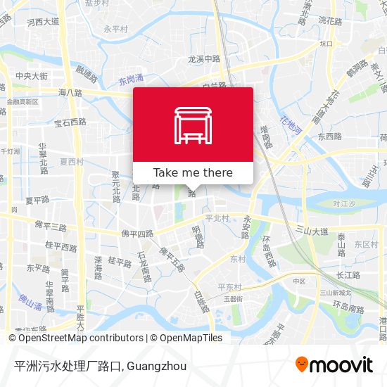 平洲污水处理厂路口 map
