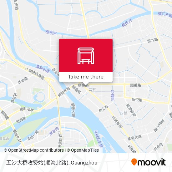 五沙大桥收费站(顺海北路) map