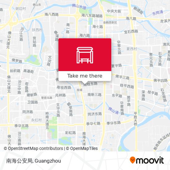 南海公安局 map